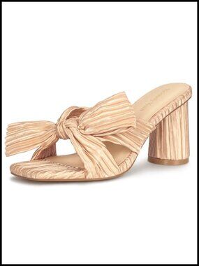 Cute Kitten Heel Sandals Square Open Toe Block Low Heels Bow Wedding Shoes